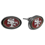 San Francisco 49ers Stud Earrings ("SF") NFL Jewelry