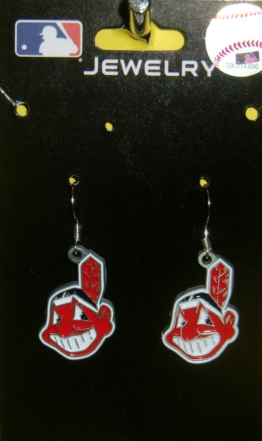 Cleveland Indians Dangle Earrings (Zinc) MLB Jewelry