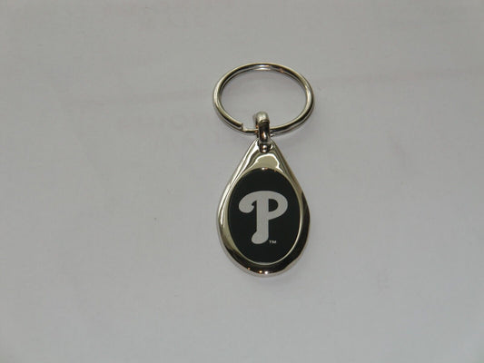 Philadelphia Phillies Etched Team Logo Metal Key Chain MLB Baseball