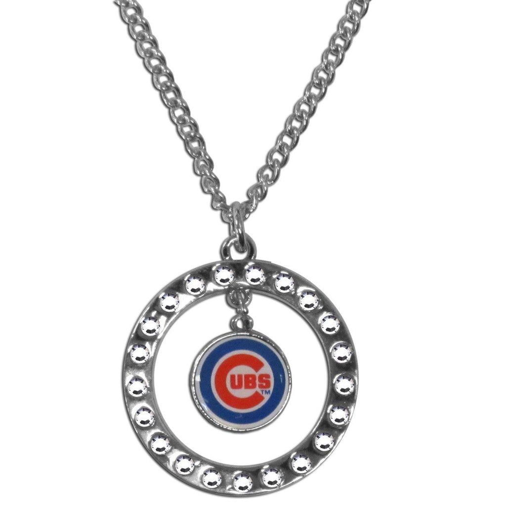 Chicago Cubs Rhinestone Necklace MLB Licensed Baseball Jewelry