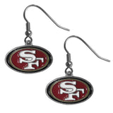 San Francisco 49ers Dangle Earrings (Zinc) NFL Football