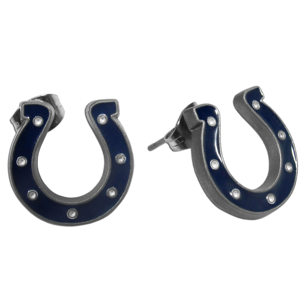 Indianapolis Colts Stud Earrings (Horseshoes) NFL Jewelry