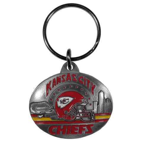 Kansas City Chiefs 3-D Metal Key Chain NFL Licensed Football