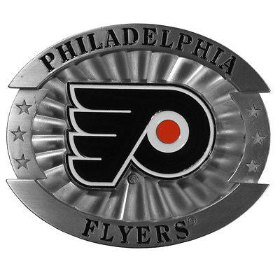 Philadelphia Flyers Over-sized 4" Pewter Metal Belt Buckle (NHL)