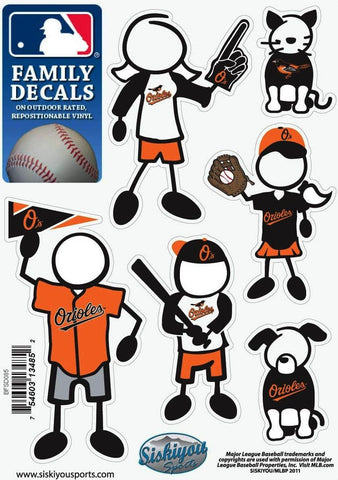Baltimore Orioles Outdoor Rated Vinyl Family Decals MLB Baseball