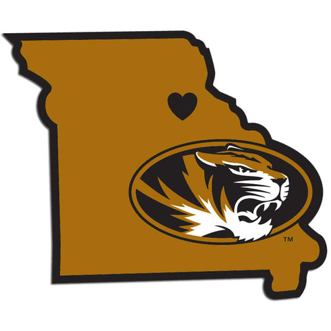 Missouri Tigers Home State Vinyl Auto Decal (NCAA) Missouri Shape