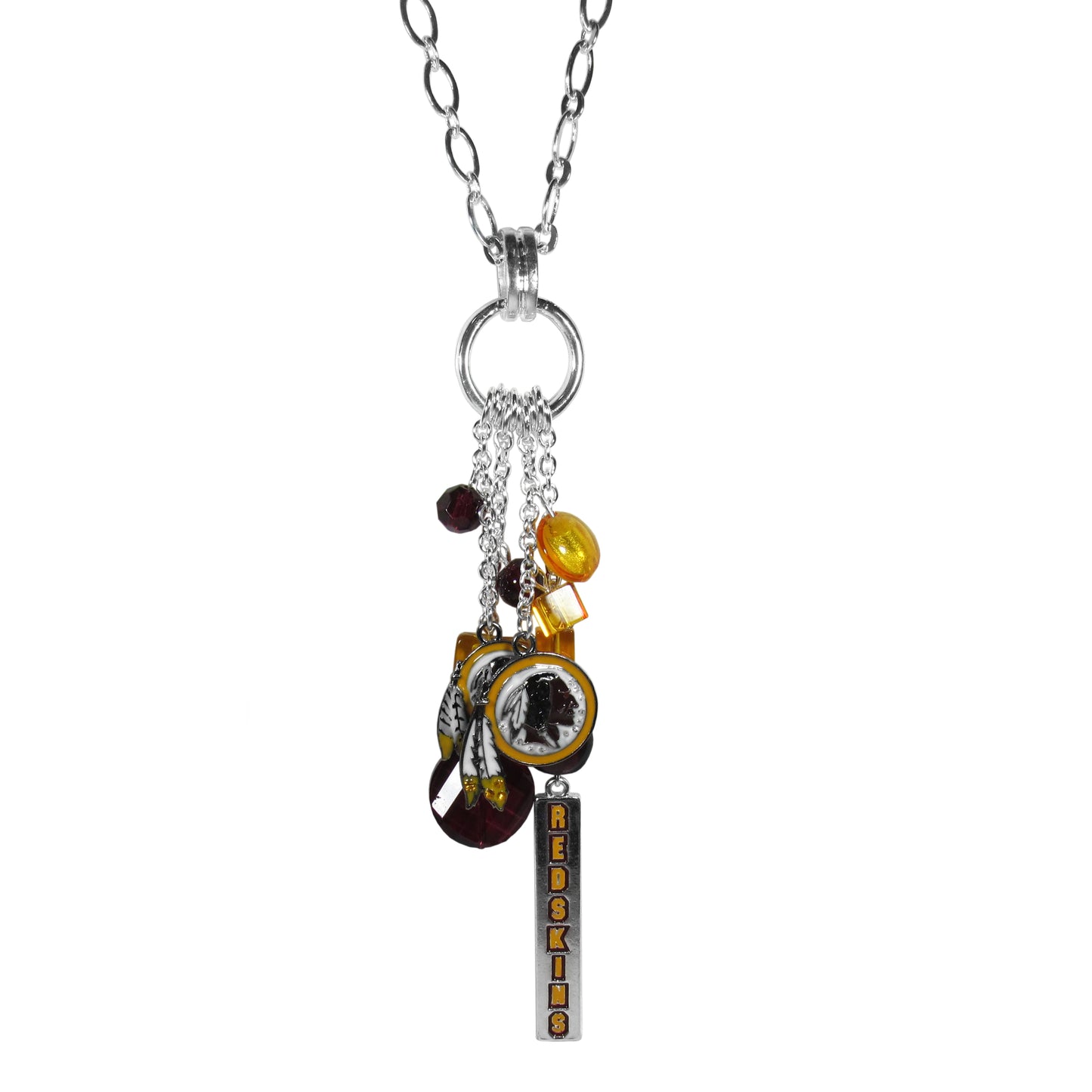 Washington Redskins Cluster Necklace - NFL Football