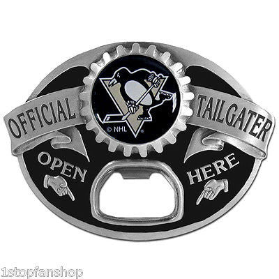 Pittsburgh Penguins Tailgater Belt Buckle with Bottle Opener (NHL)