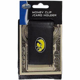 Iowa Hawkeyes Fine Leather Money Clip (NCAA) Card & Cash Holder