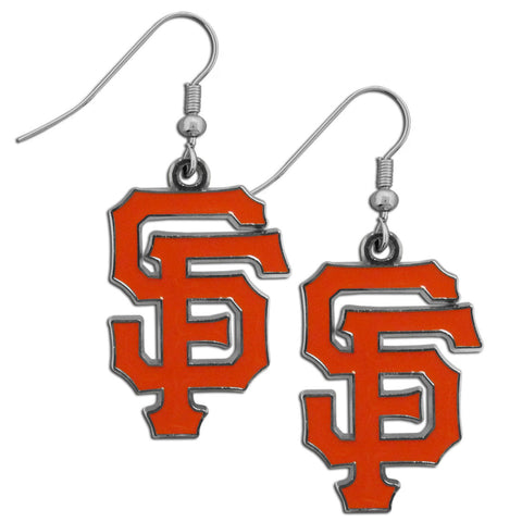 San Francisco Giants Dangle Earrings (Chrome) MLB Jewelry