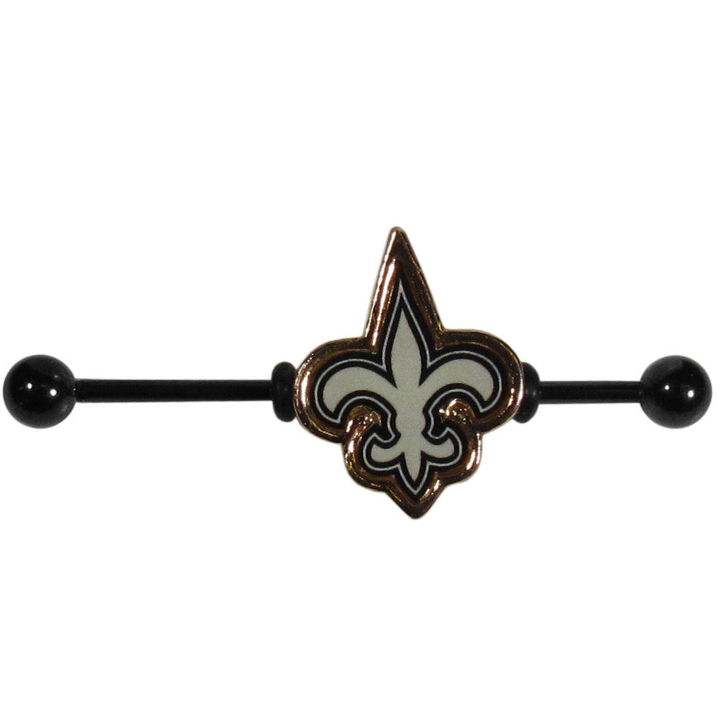 New Orleans Saints Stainless Steel Industrial Slider Barbell NFL Football