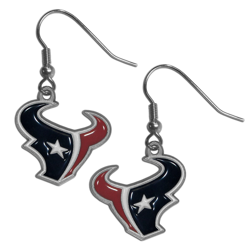 Houston Texans Dangle Earrings (Zinc) NFL Football