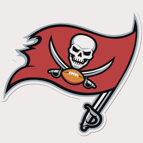 Tampa Bay Buccaneers Vinyl Logo Auto Decal (NFL Football)