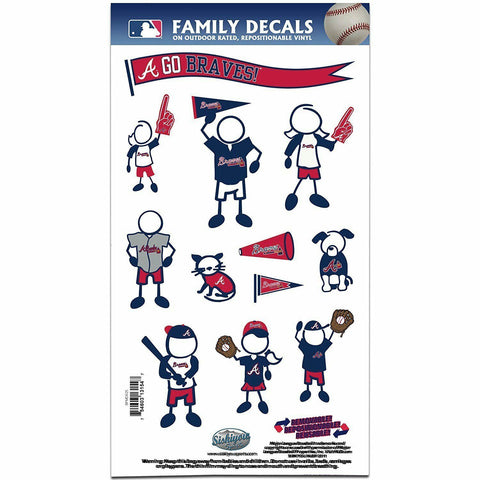 Atlanta Braves Outdoor Rated Vinyl Family Decals MLB