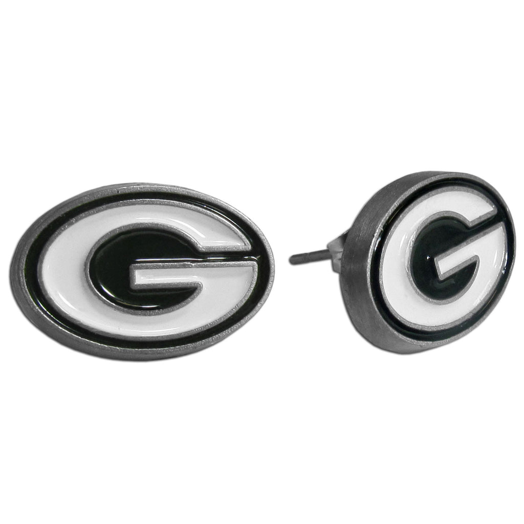Green Bay Packers Stud Earrings (Logo) NFL Jewelry