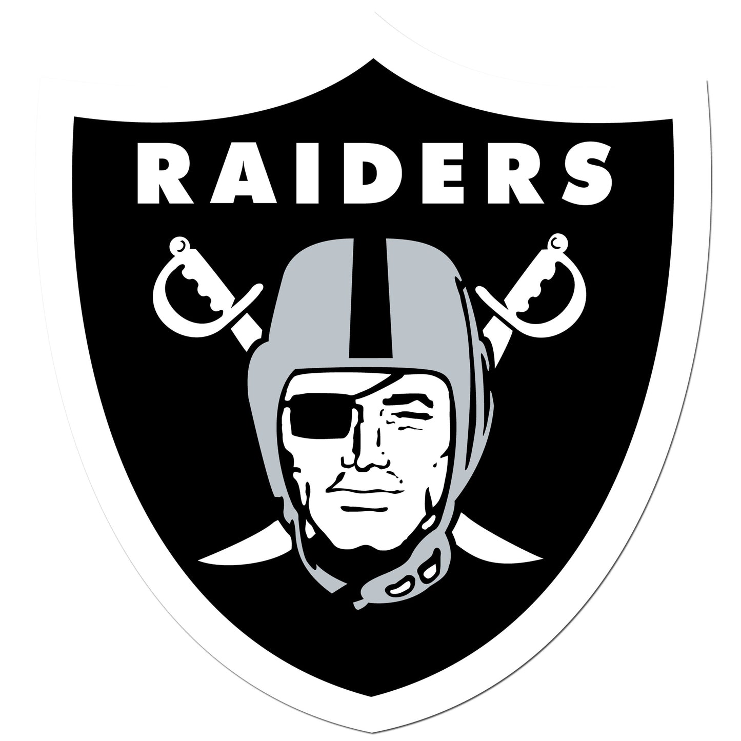 Las Vegas Raiders Vinyl Logo Auto Decal (NFL Football)