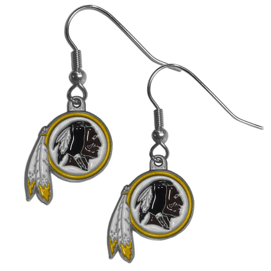 Washington Redskins Dangle Earrings (Zinc) NFL Football