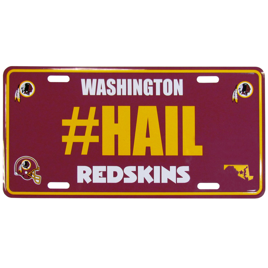 Washington Redskins Aluminum License Plate #HAIL (NFL)