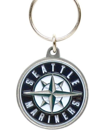 Seattle Mariners 3-D Metal Key Chain MLB Licensed Baseball (Round)