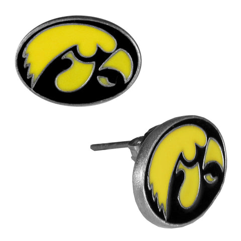 Iowa Hawkeyes Stud Earrings (Hawkeye) NCAA