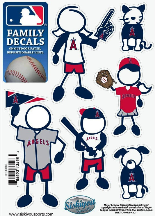 Los Angeles Anaheim Angels Outdoor Rated Vinyl Family Decals MLB Baseball