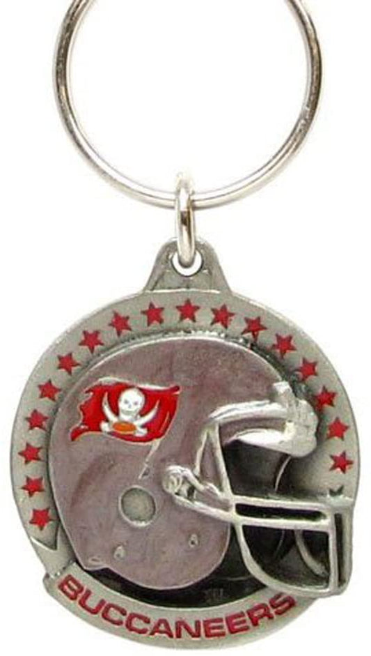 Tampa Bay Buccaneers 3-D Helmet Metal Key Chain NFL Football (Round)