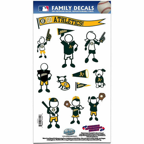 Oakland Athletics A's Outdoor Rated Vinyl Family Decals MLB