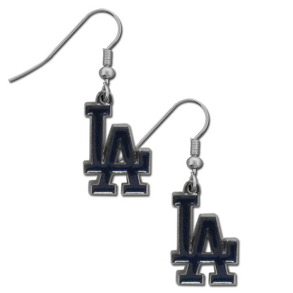 Los Angeles Dodgers Dangle Earrings (Chrome) MLB Jewelry