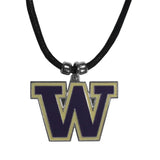 Washington Huskies Cord Necklace NCAA Jewelry