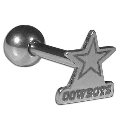 Dallas Cowboys Barbell Tongue Ring (Logo) NFL