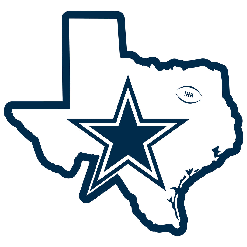 Dallas Cowboys Home State Magnet (NFL) Texas Shape