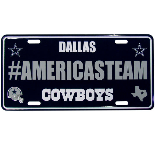 Dallas Cowboys Aluminum License Plate #AMERICASTEAM (NFL)