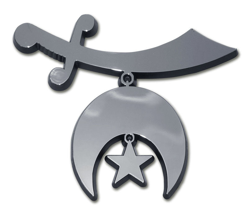 Masonic Chrome Auto Emblem (Shriner)