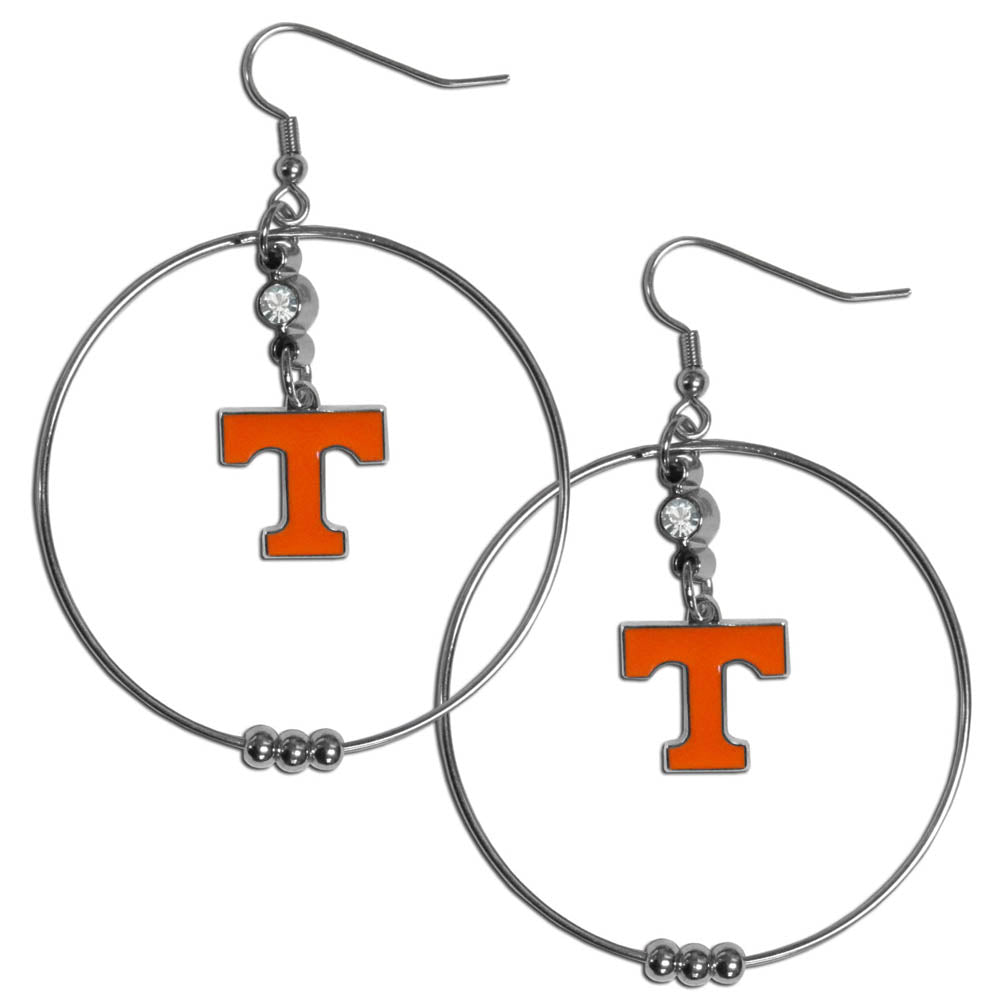 Tennessee Volunteers 2 inch Hoop Earrings NCAA Licensed Jewelry