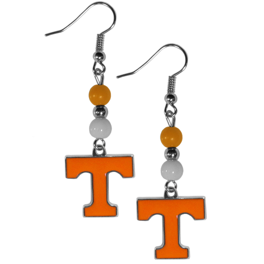 Tennessee Volunteers Dangle Earrings (Fan Bead) NCAA