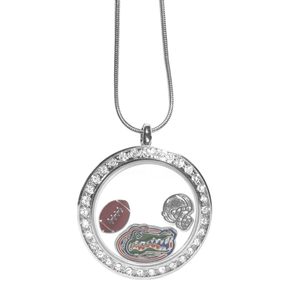 Florida Gators Snake Chain Necklace with Locket & Charms (NCAA)