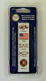 Greek Sorority Alpha Omicron Pi Chrome Auto Emblem