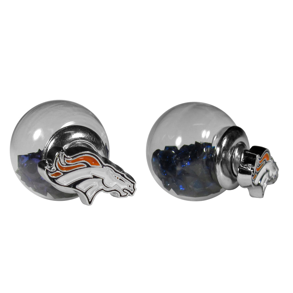 Denver Broncos Front/Back Earrings (NFL) Football