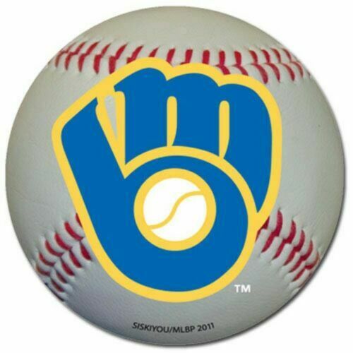Milwaukee Brewers 3" Baseball Magnet MLB Licensed