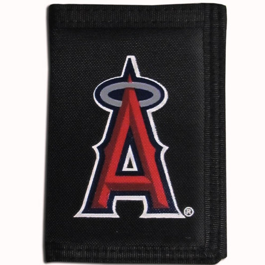 Los Angeles Anaheim Angels Trifold Nylon Wallet MLB Baseball