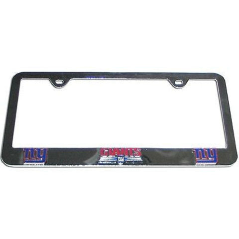 New York Giants 3-D Chrome Plated Metal License Tag Frame (NFL)