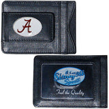 Alabama Crimson Tide Fine Leather Money Clip (NCAA) Card & Cash Holder