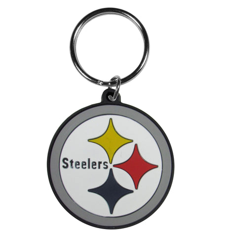 Pittsburgh Steelers Logo Flexi Key Chain NFL Licensed Football