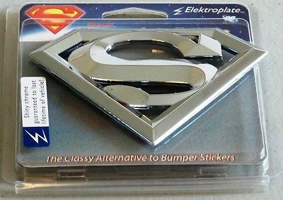 Superman Chrome Auto Emblem (3-D "S") DC Comics