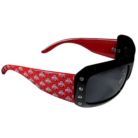 Ohio State Buckeyes Sunglasses (Designer w/Rhinestones) Licensed NCAA