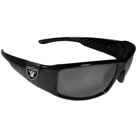 Las Vegas Raiders Black Wrap Sunglasses (NFL Football)
