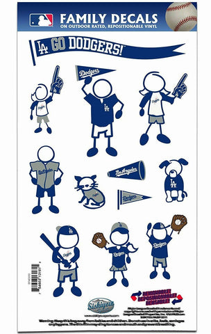 Los Angeles Dodgers Outdoor Rated Vinyl Family Decals MLB