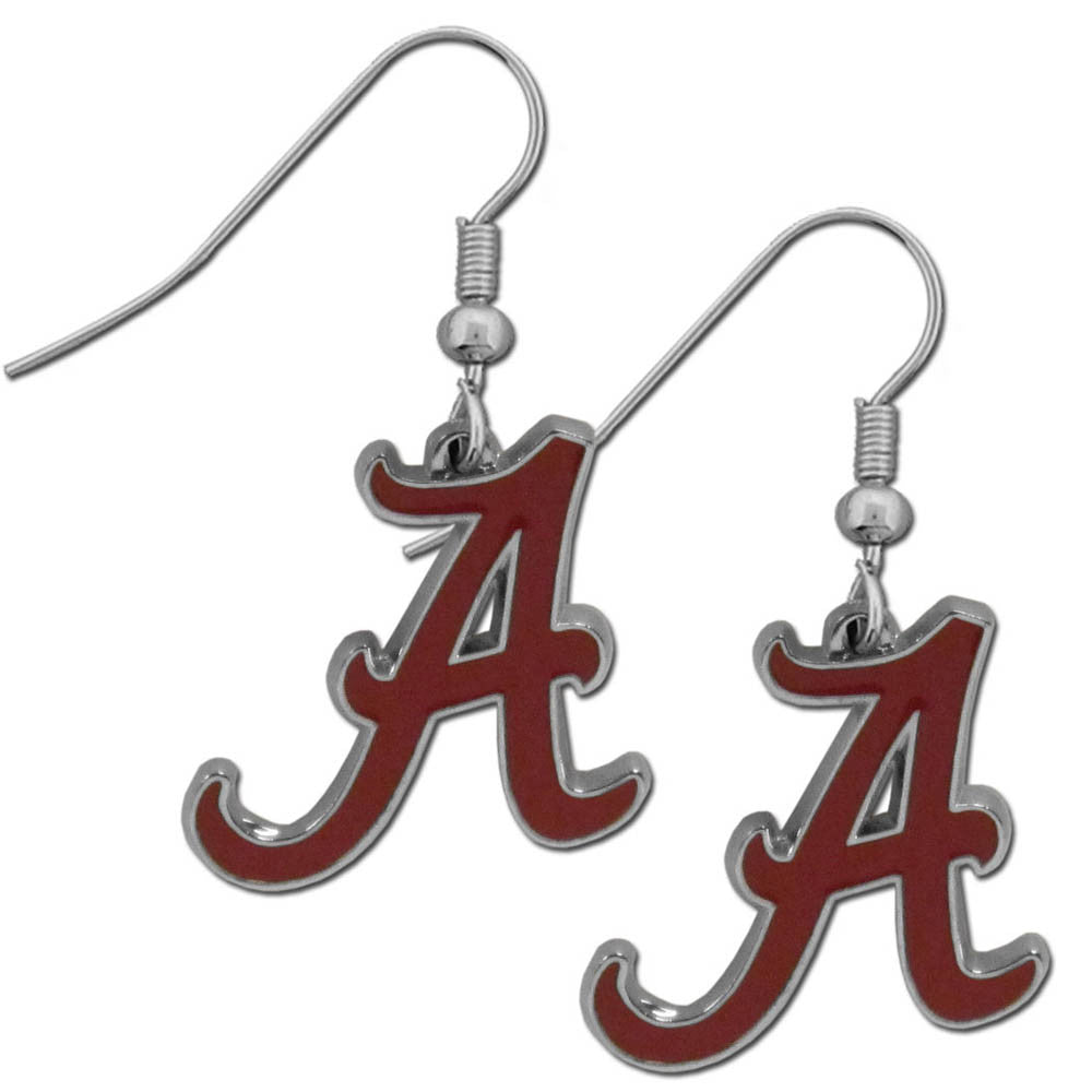 Alabama Crimson Tide Dangle Earrings (Chrome) NCAA