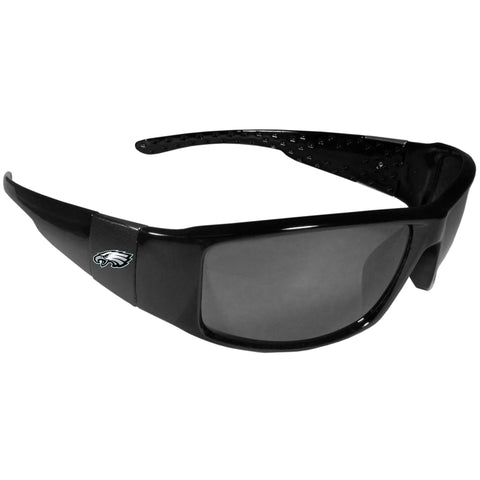 Philadelphia Eagles Black Wrap Sunglasses (NFL Football)