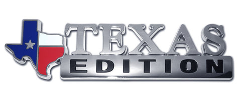 Texas Edition Chrome Auto Emblem